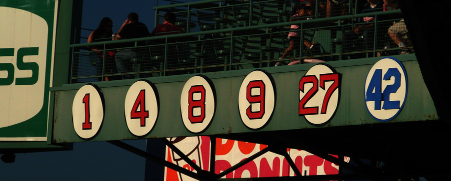 Retired numbers at Fenway Park