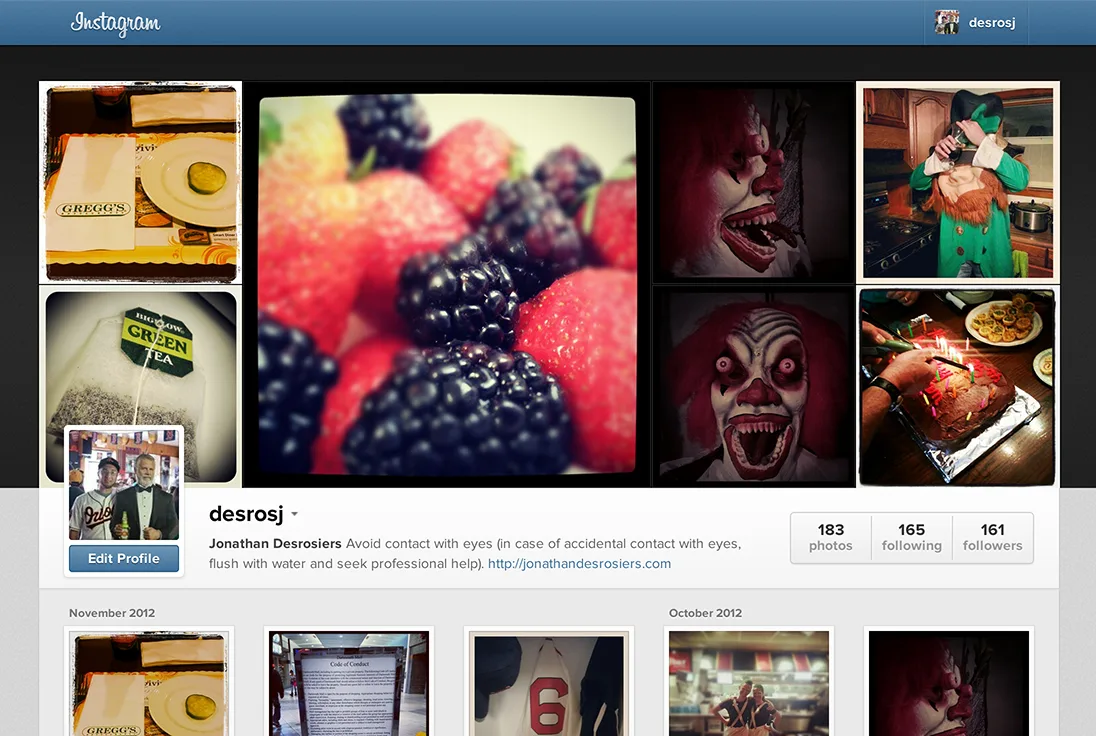Instagram Web Profiles