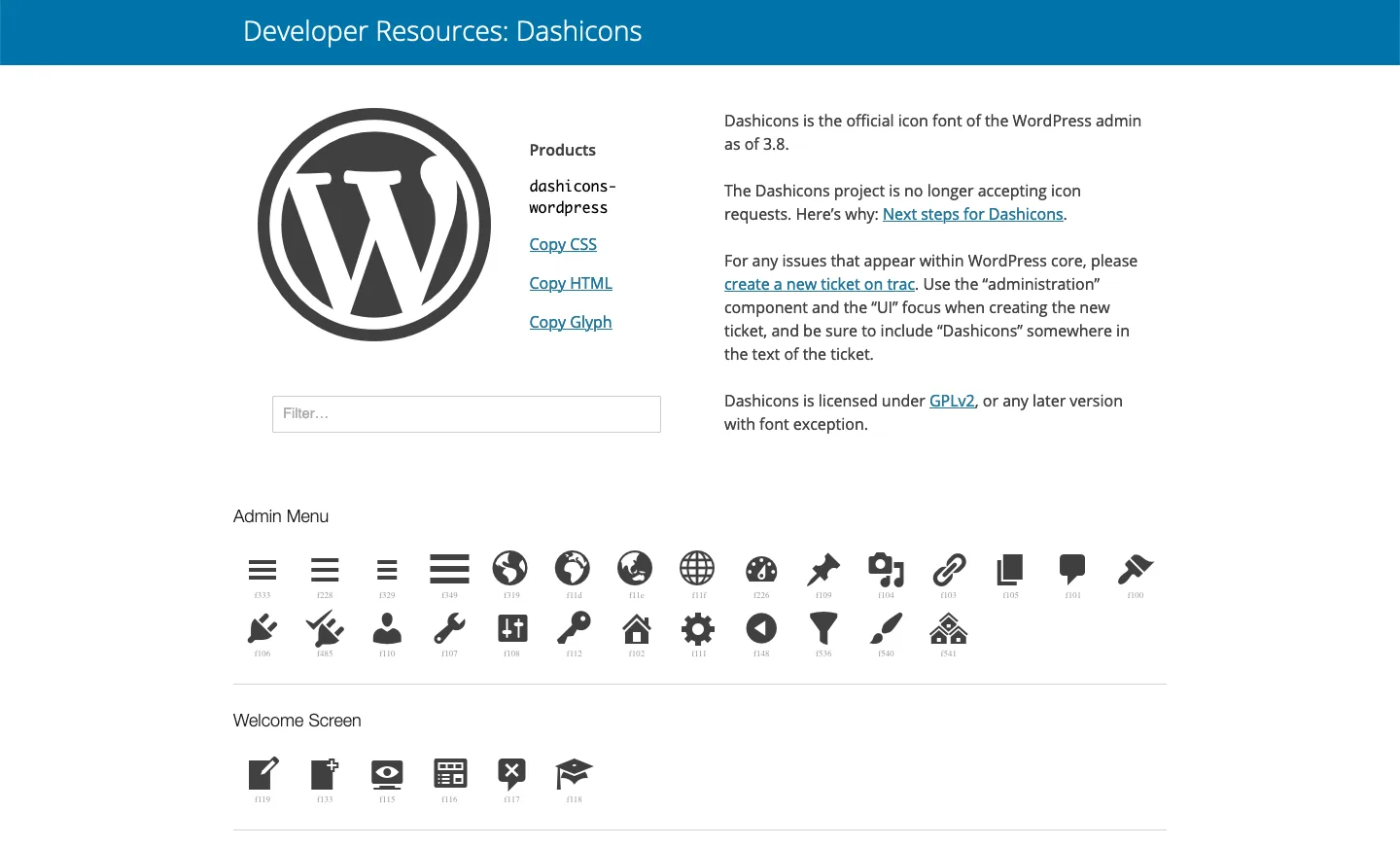 Dashicons in WordPress 5.5 (the final update)