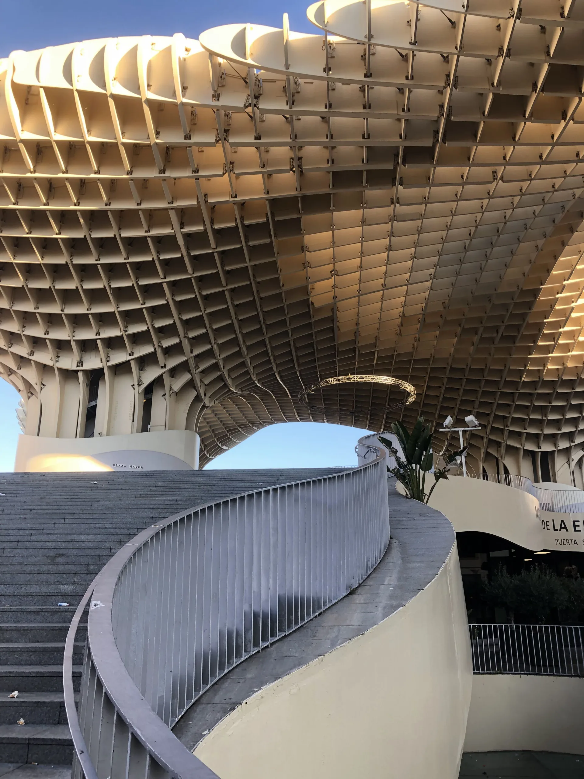 Metropol Parasol, mushrooms from Seville (Spain), wooden pergola